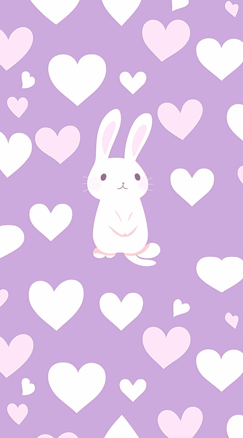Cute Bunny Festival original repeating artwork
