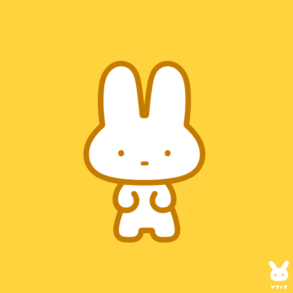 Cute Bunny Glow original repeating artwork