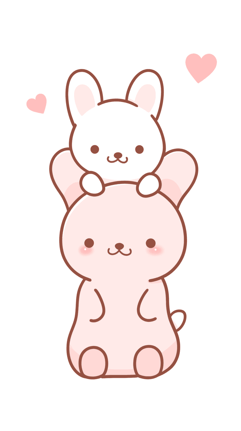 Cute Bunny Flare original repeating artwork