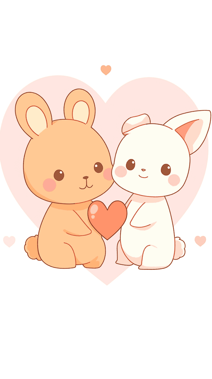 Cute Bunny Kick original repeating artwork