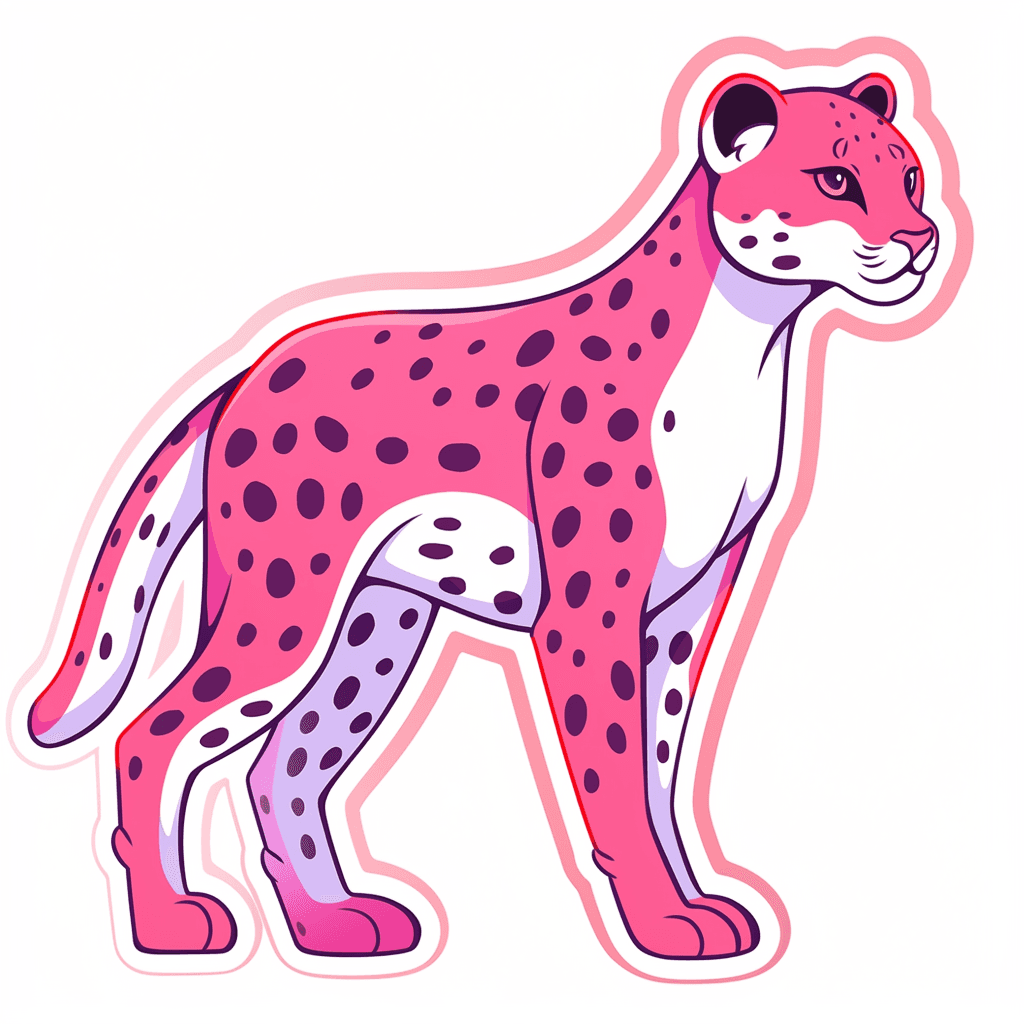 Leopard Bop original repeating artwork