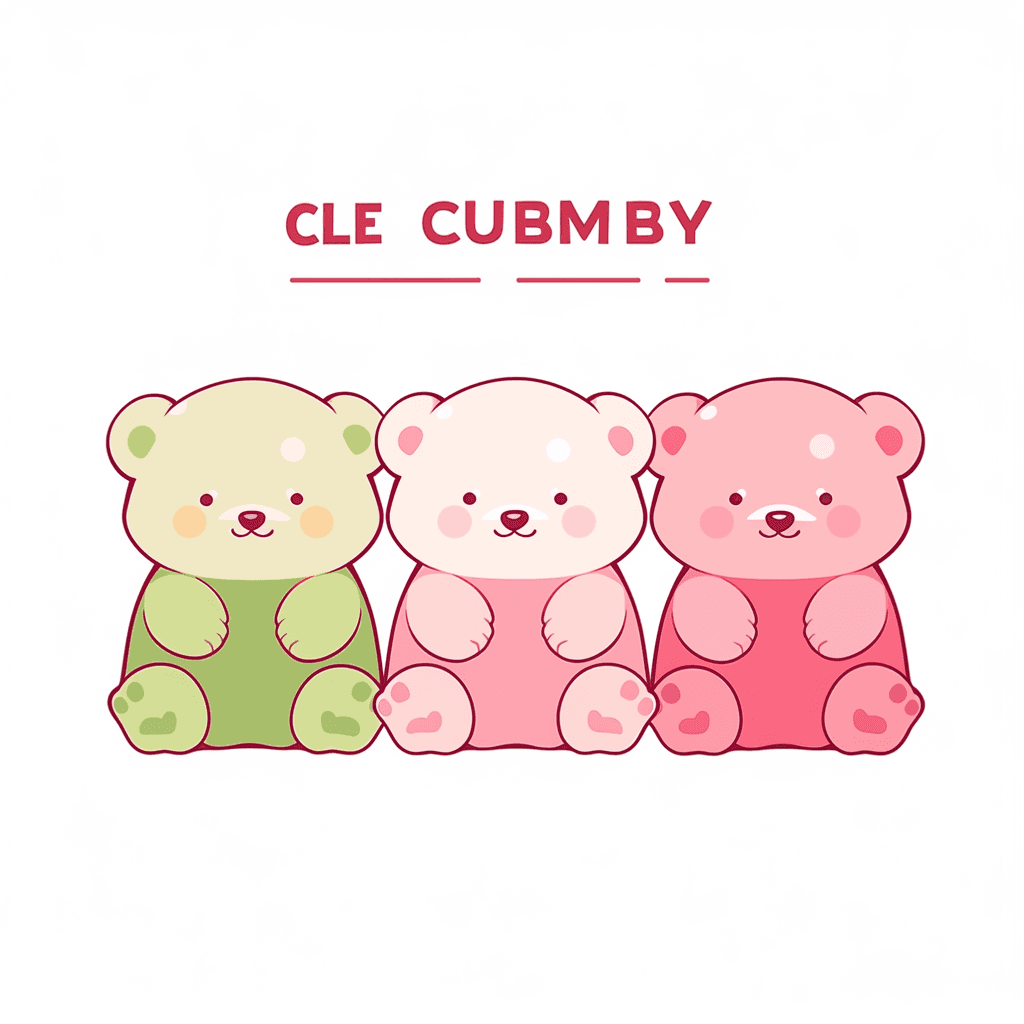 Cute Bear Rush original repeating artwork