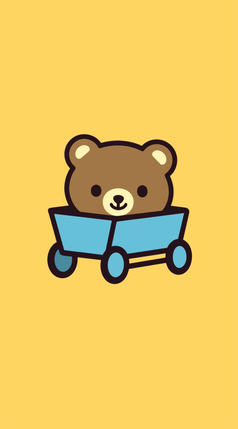 Cute Bear Shine On original repeating artwork