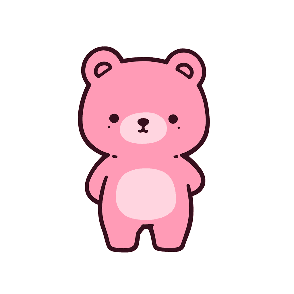 Cute Bear Flare original repeating artwork