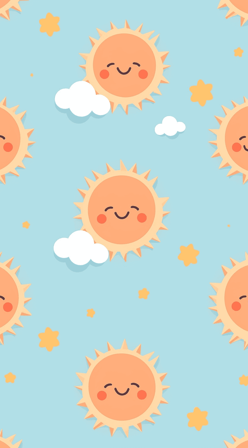 Sun Flare original repeating artwork
