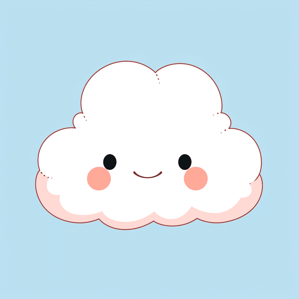 Cartoon Cloud 012 original repeating artwork