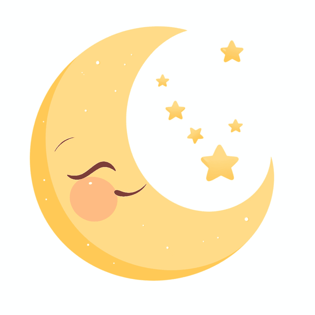 Cartoon Moon original repeating artwork