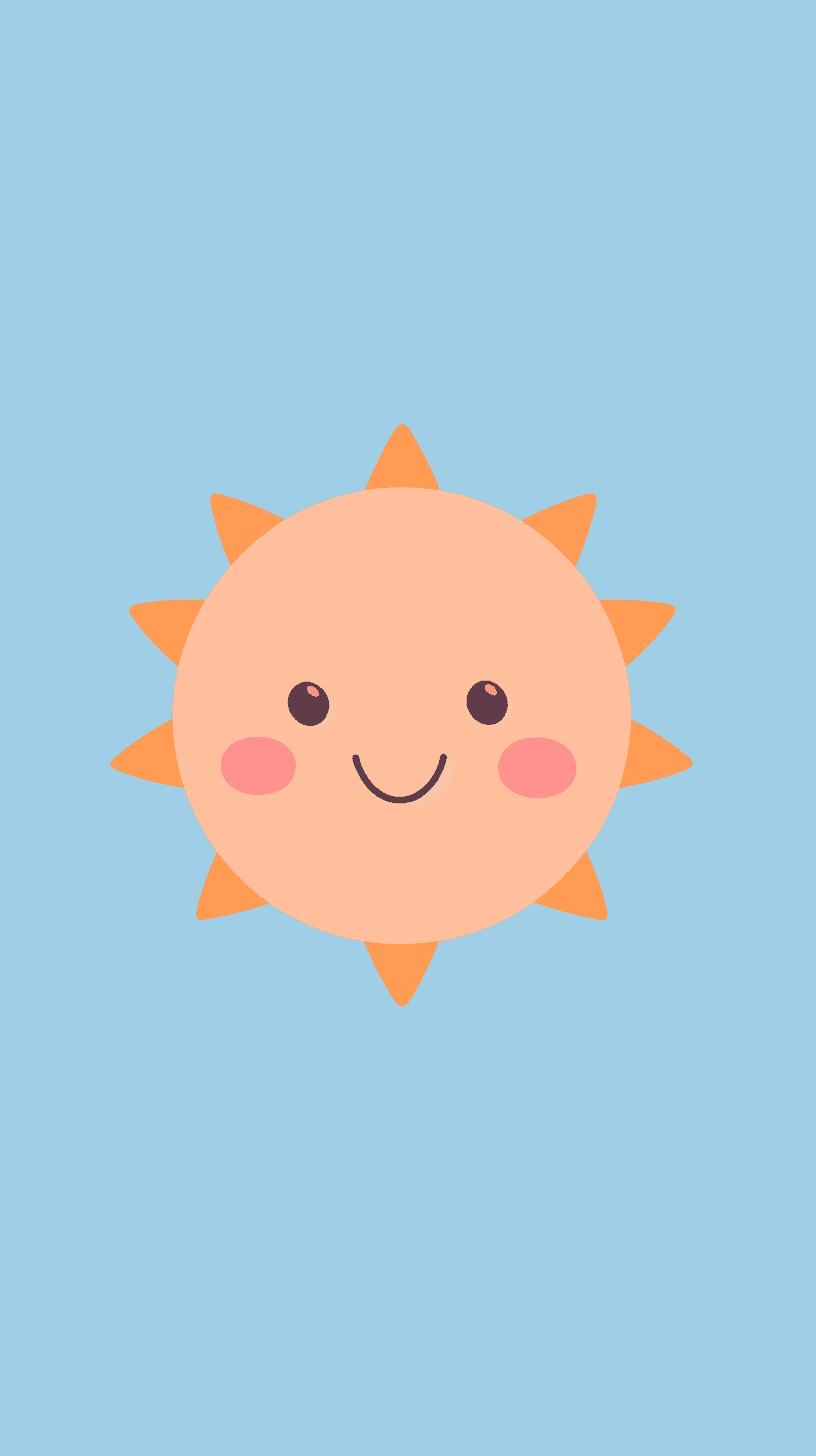 Cartoon Sun original repeating artwork