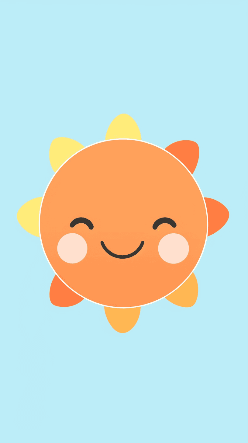 Cartoon Sun Club original repeating artwork