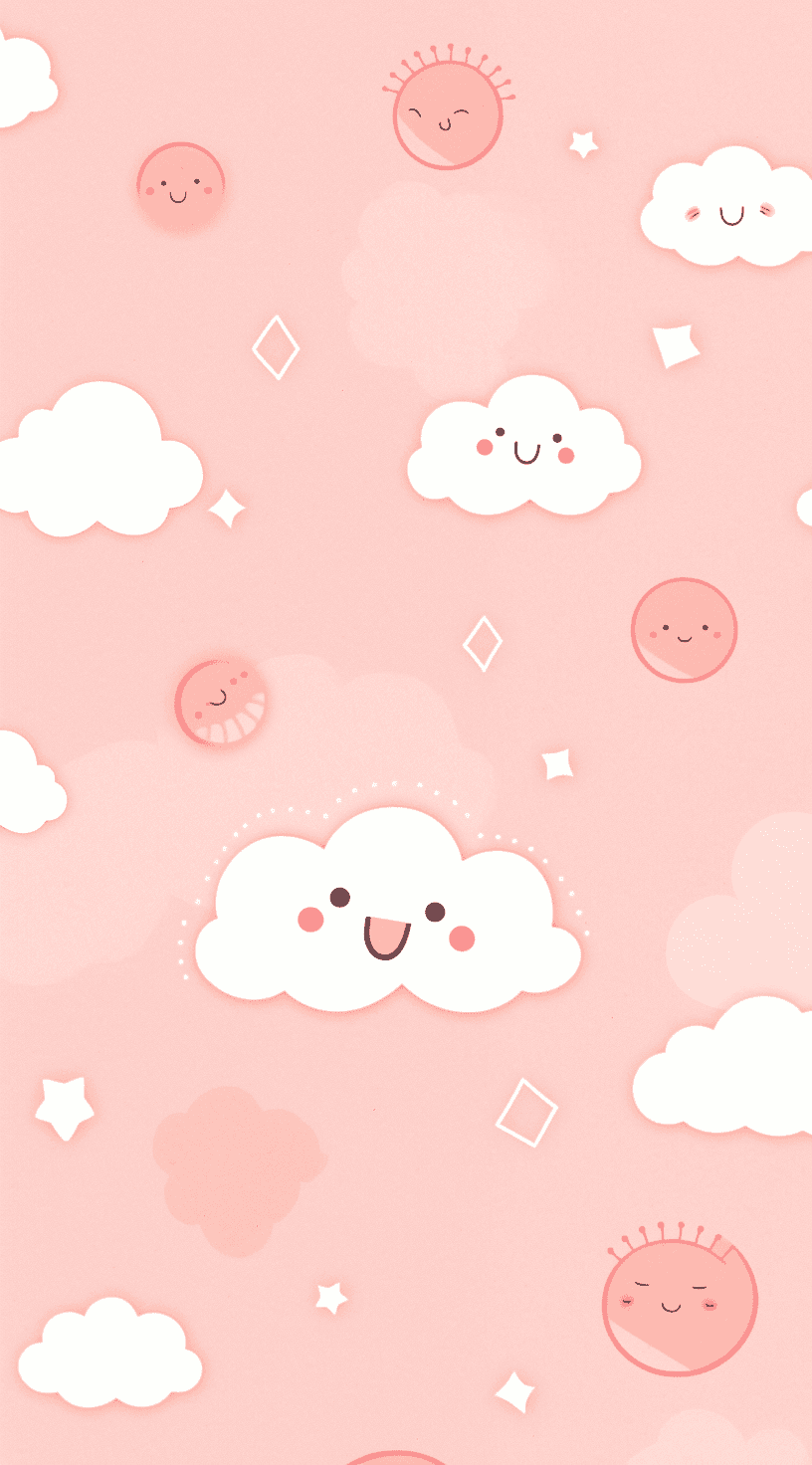 Cartoon Cloud Beats original repeating artwork