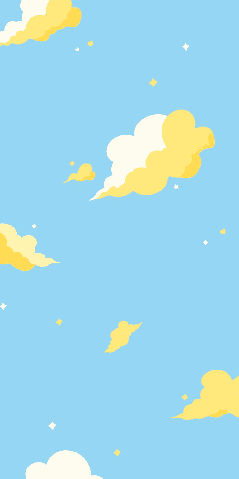 Cartoon Cloud Bounce original repeating artwork