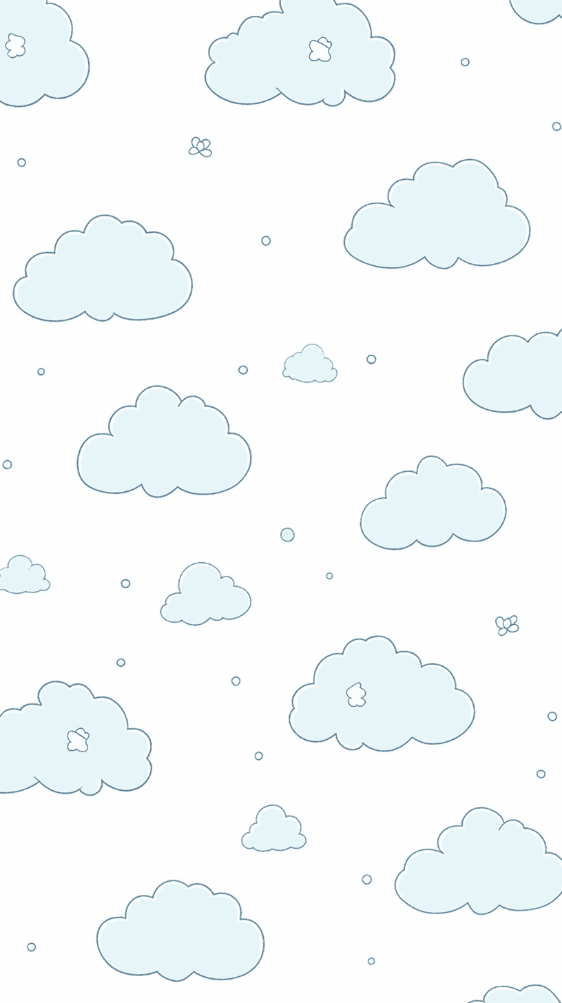 Cartoon Cloud Fizz original repeating artwork