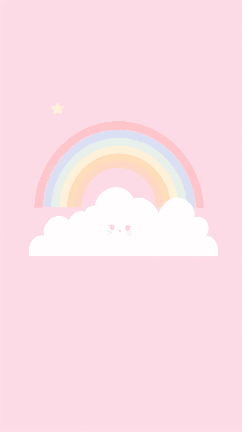 Cartoon Rainbow Flip original repeating artwork