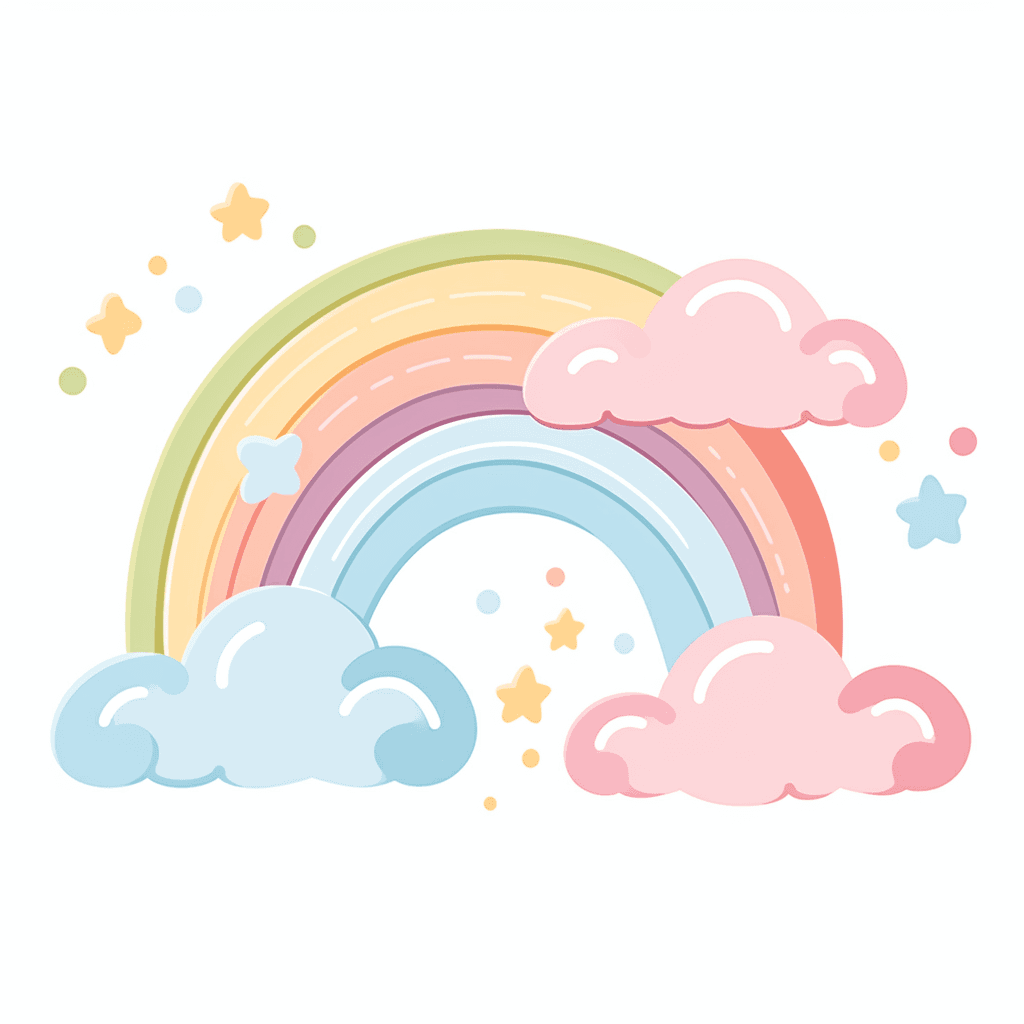 Cartoon Rainbow Loop original repeating artwork