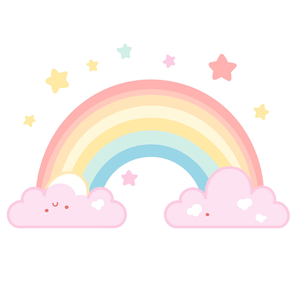 Cartoon Rainbow 002 original repeating artwork