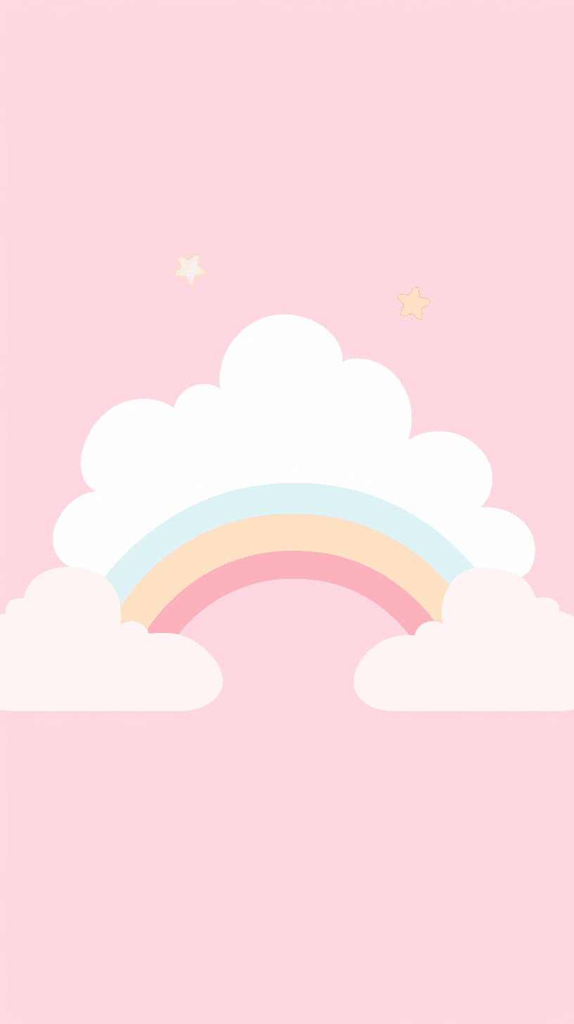 Cartoon Rainbow Team original repeating artwork