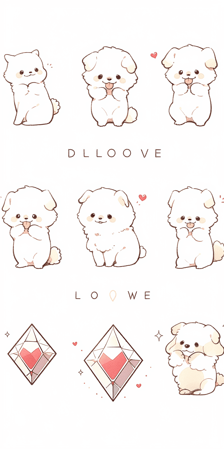 Cute Puppy 005 original repeating artwork