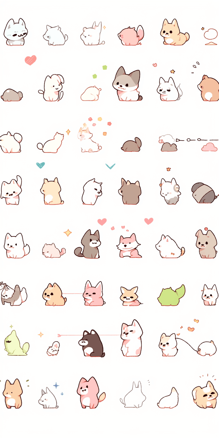 Cute Puppy 008 original repeating artwork