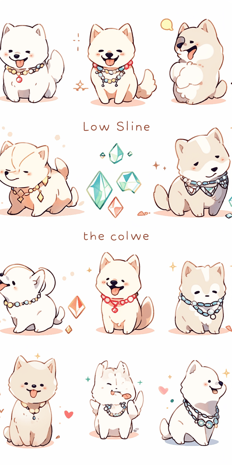 Cute Puppy Hue original repeating artwork
