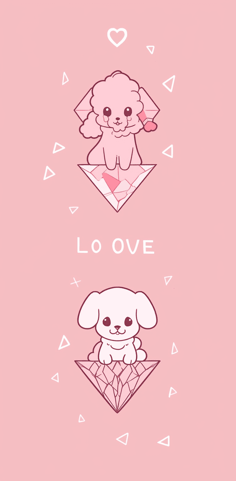Pink Puppy original repeating artwork