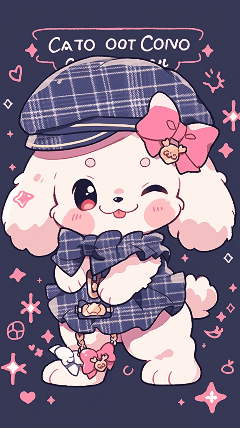 Cute Puppy Twilight original repeating artwork