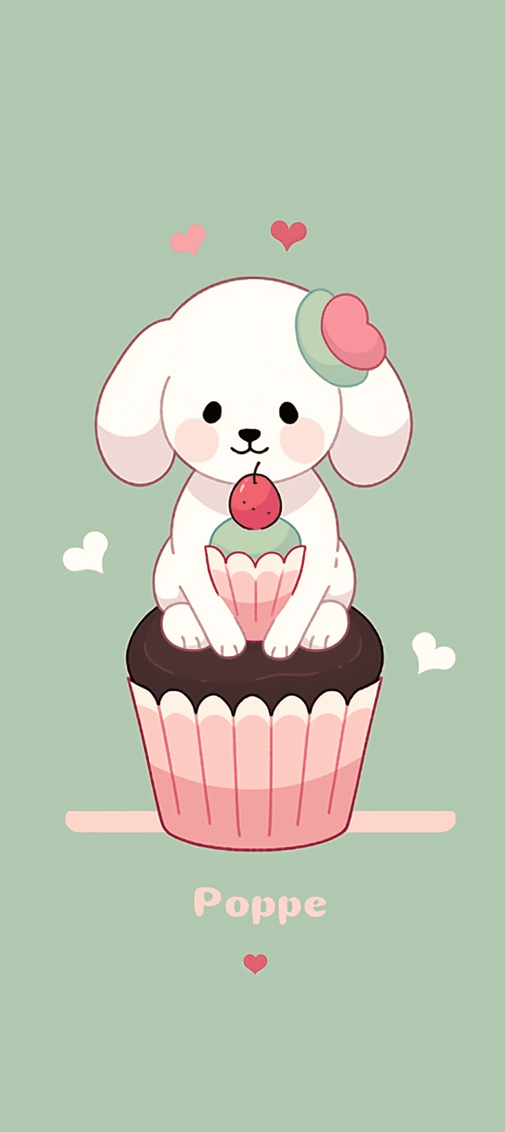 Cute Puppy Seek original repeating artwork