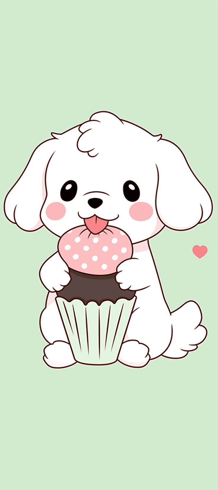 Cute Puppy Rest original repeating artwork