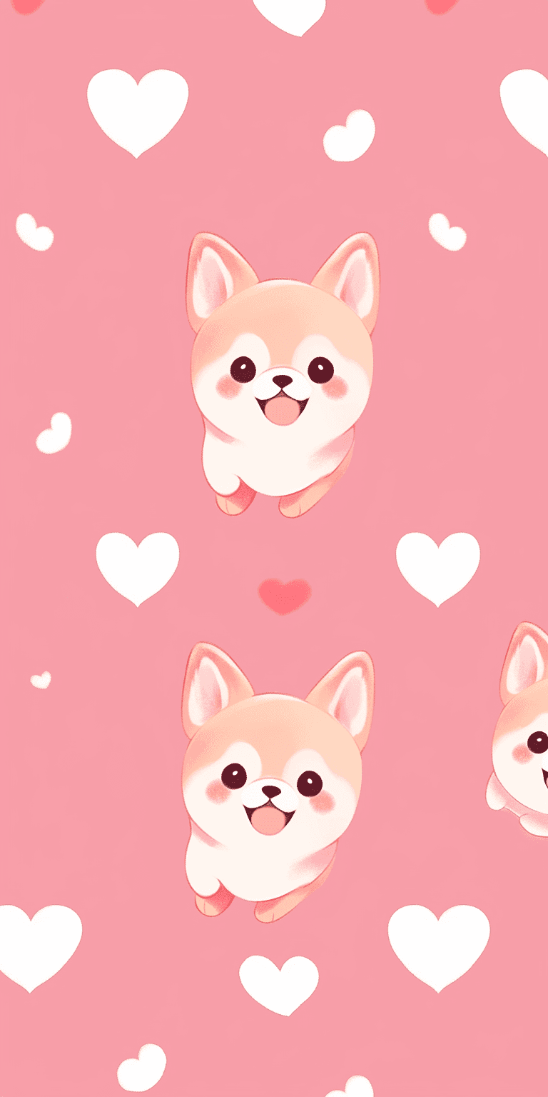 Cute Puppy 101 original repeating artwork