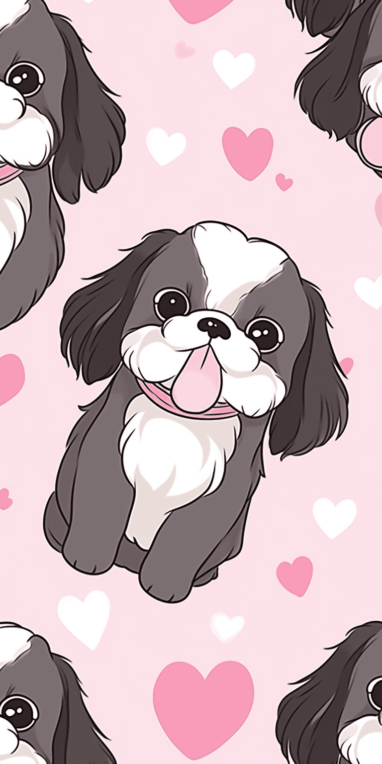 Cute Puppy West original repeating artwork