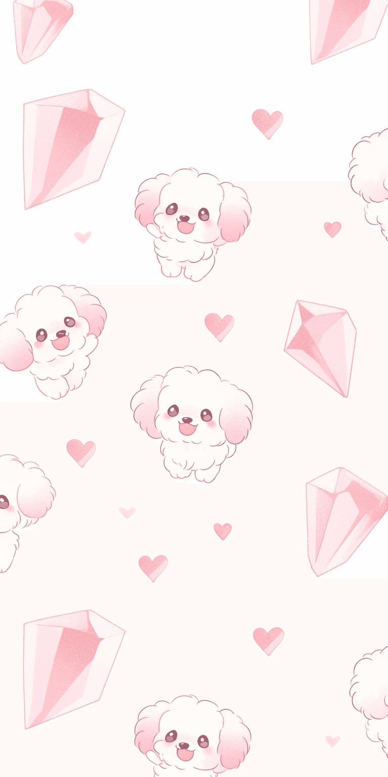 Cute Puppy Run original repeating artwork