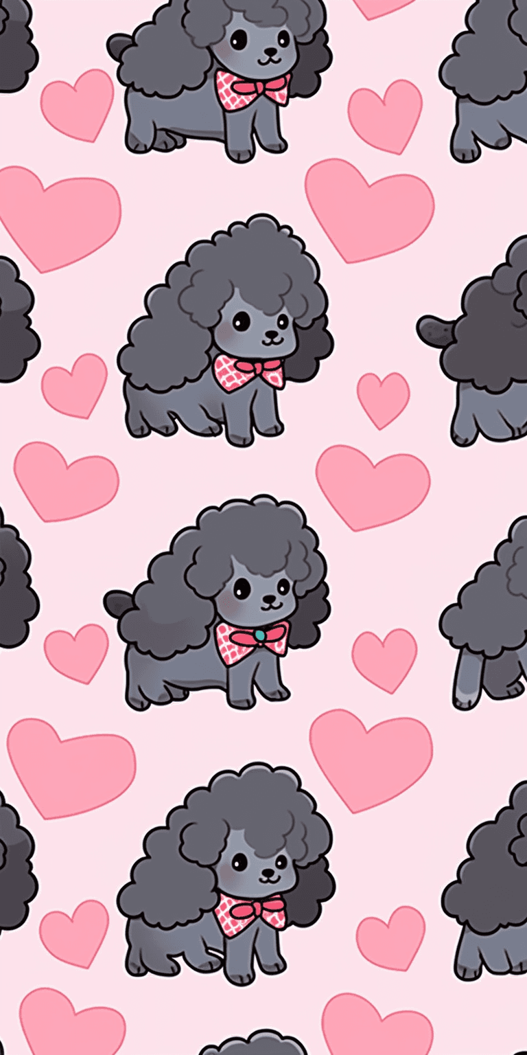 Cute Puppy Trail original repeating artwork
