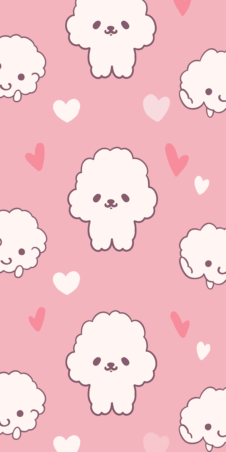 Cute Puppy Night original repeating artwork