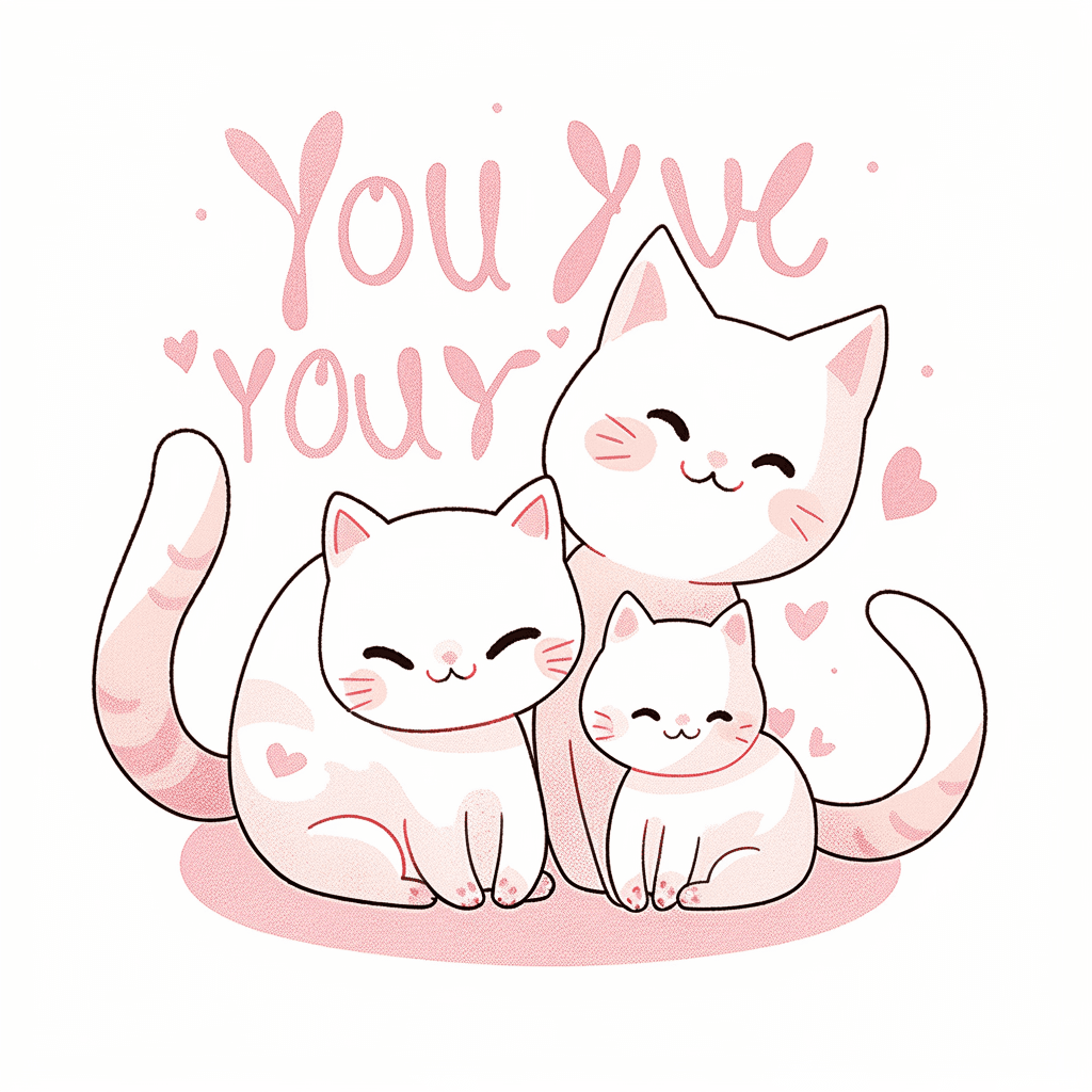Cute Cat Spin original repeating artwork