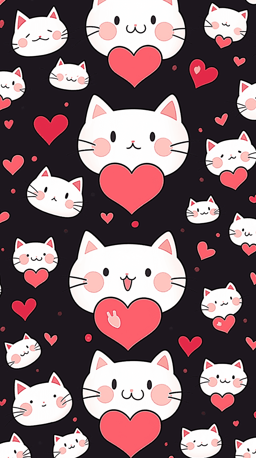 Cute Cat 001 original repeating artwork