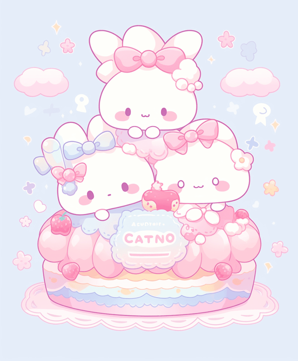 Cute Bunny Loop original repeating artwork