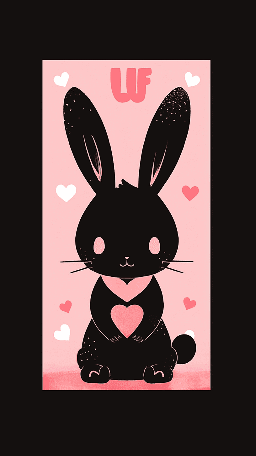 Bunny Show original repeating artwork