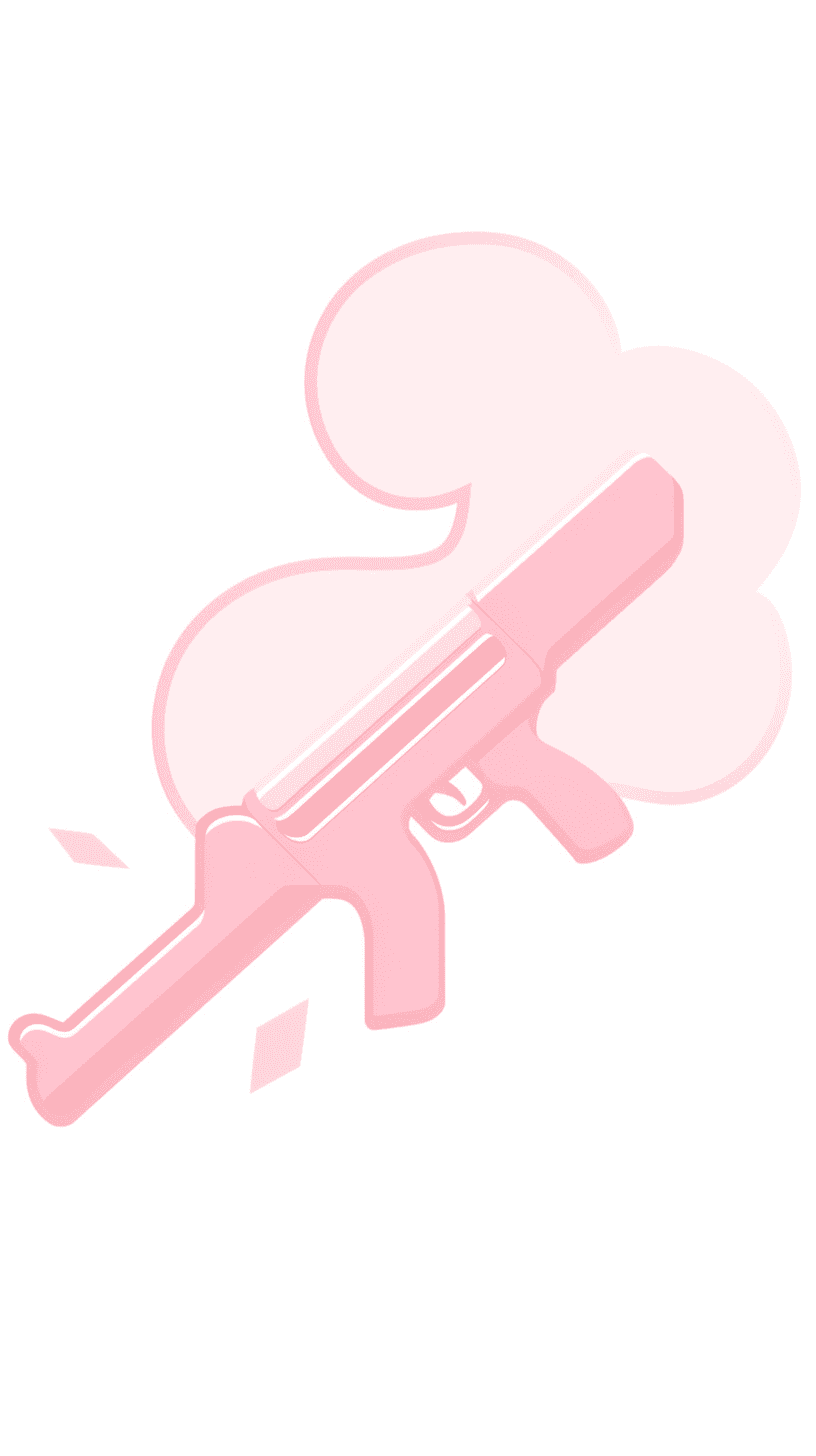 Pink Pistol Pals original repeating artwork