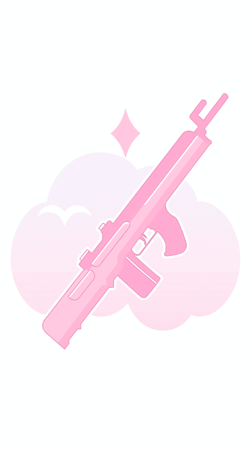 Pink Pistol Squad original repeating artwork