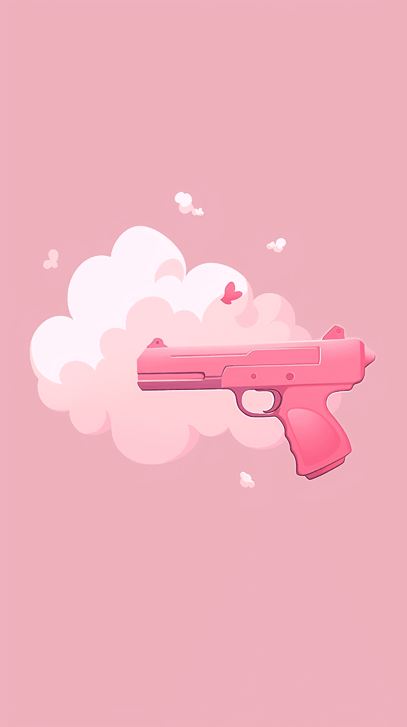 Pink Pistol Crew original repeating artwork