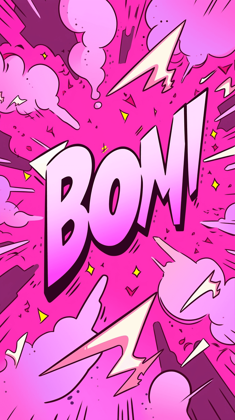 Pink Poster original repeating artwork