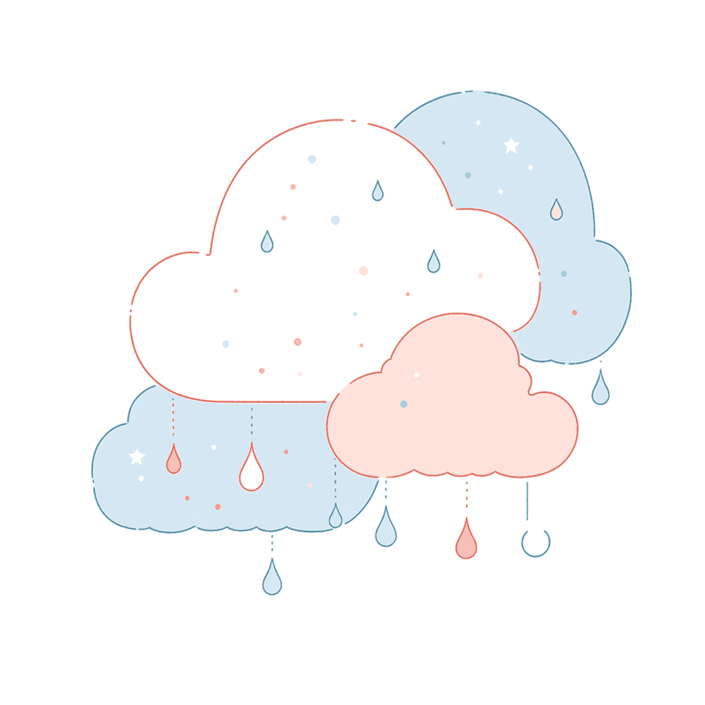 Cloud Amber original repeating artwork
