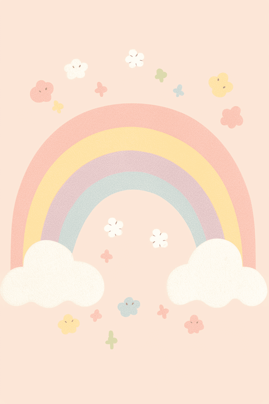 Rainbow Ride original repeating artwork