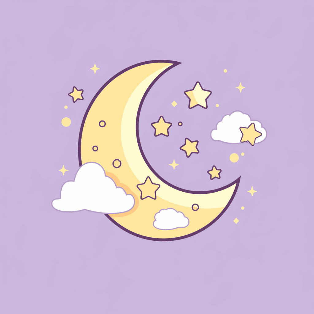 Moon Pals original repeating artwork