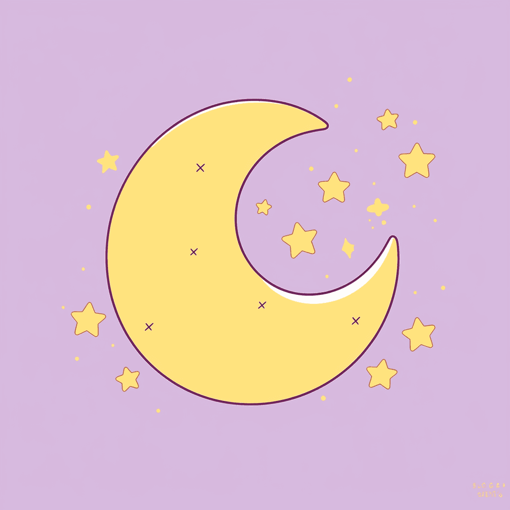 Moon Neon original repeating artwork