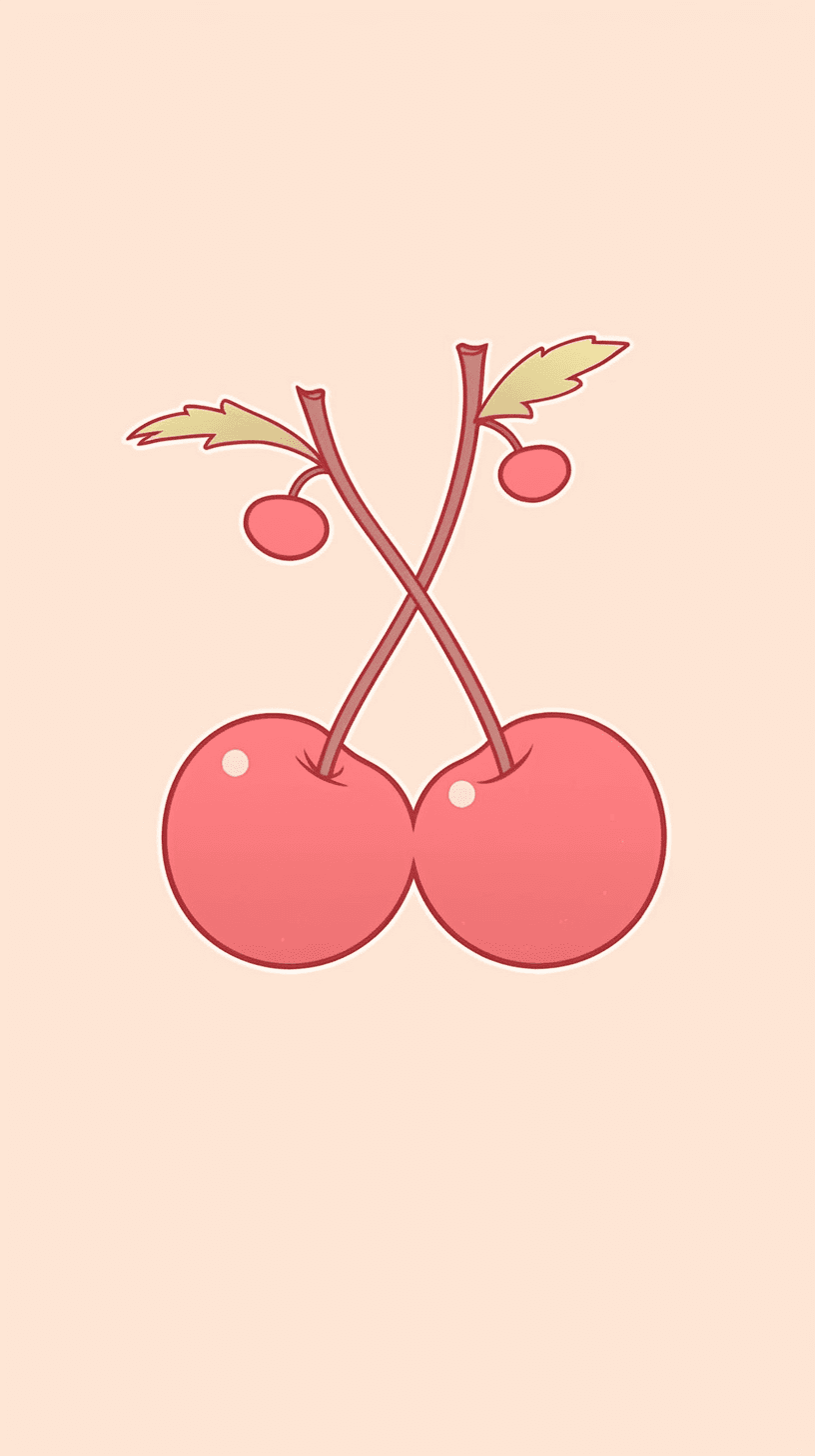 Cherry Rhythm original repeating artwork