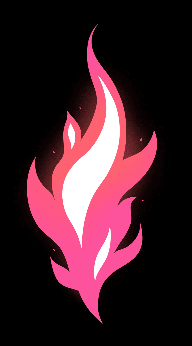 Pink Flame original repeating artwork