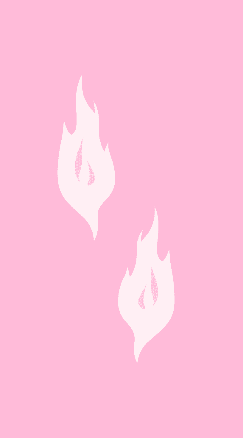 Pink White Flame original repeating artwork