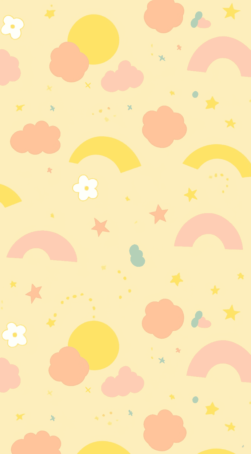 Cute Cloud Bounce original repeating artwork