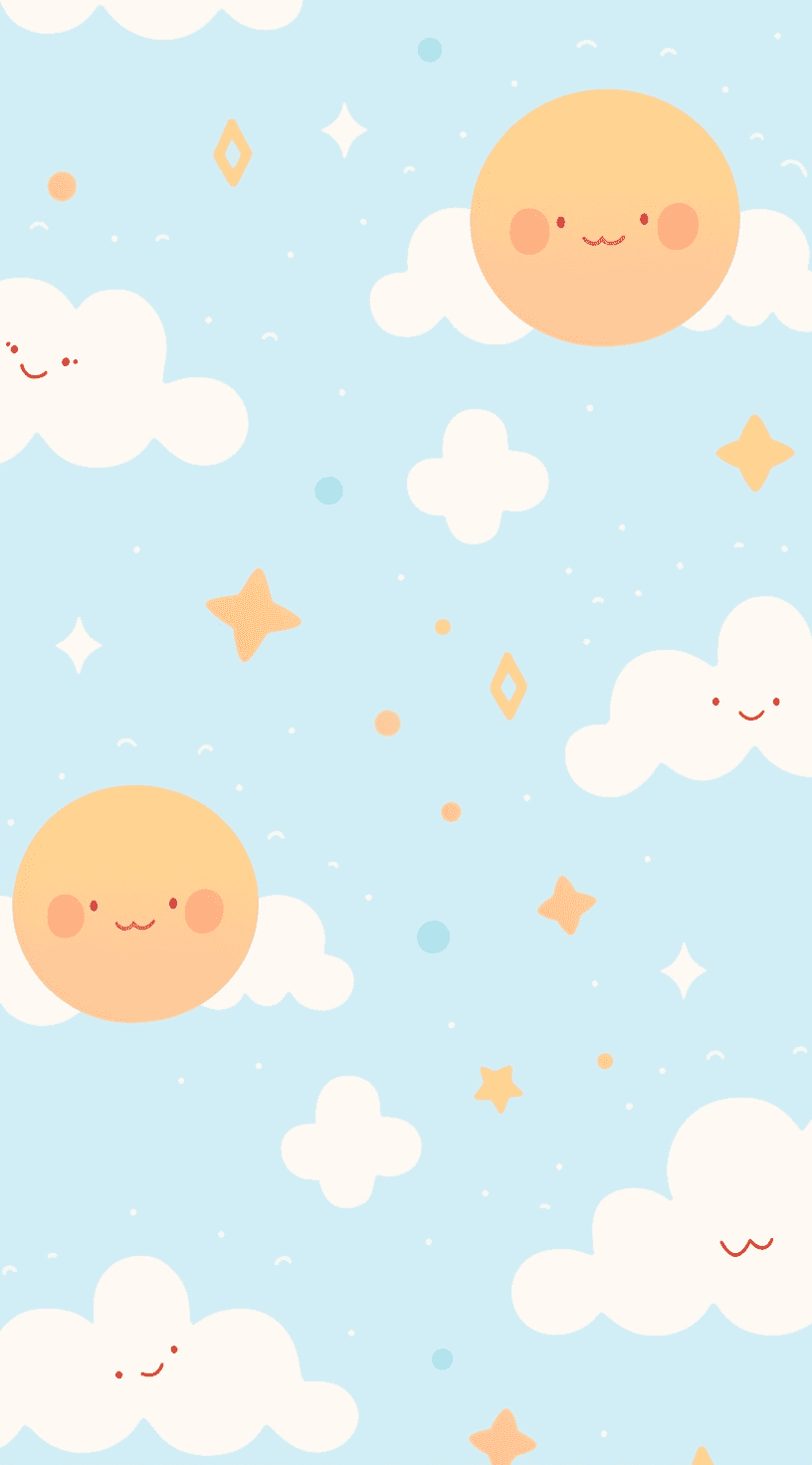 Cute Cloud Team original repeating artwork