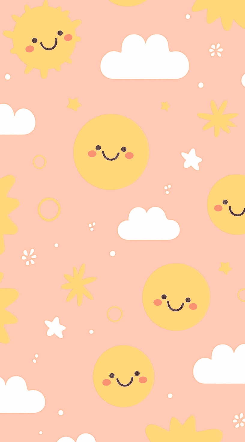 Cute Cloud Picnic original repeating artwork